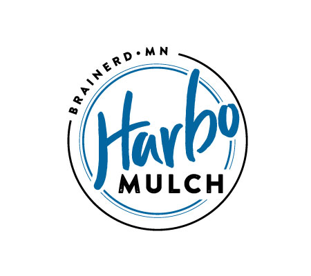 Brainerd Mn Harbo Mulch Logo Design By Angelaschmidtdesign