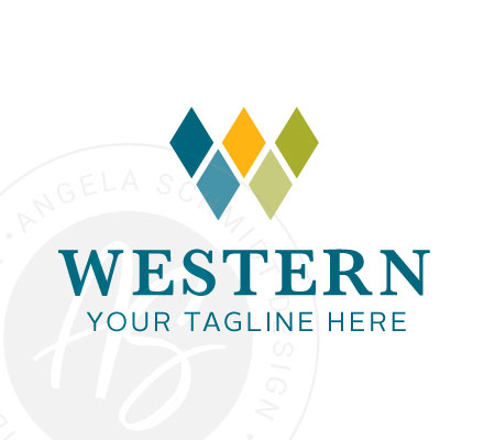 Letter W Western Logo Concpet By Angela Schmidt Design