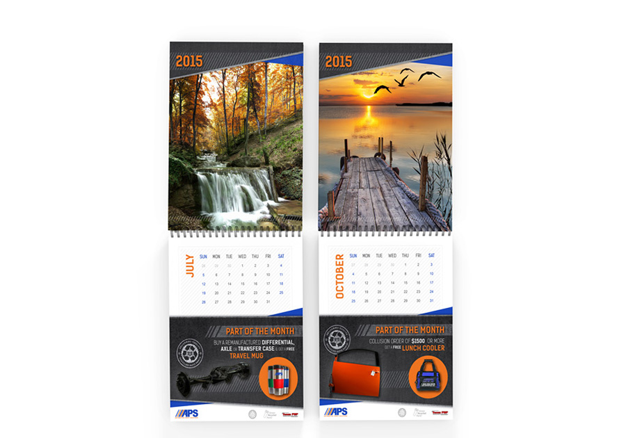 Auto Parts Promo Calendar Open By Angela Schmidt Design