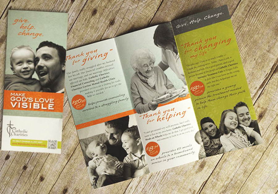 Catholic Charities Campaign Make Gods Love Visible Brochure By Angela Schmidt Design