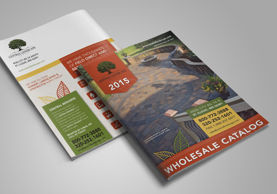 Central Landscape Supply Catalog Cover Design Wholesale By Angela Schmidt Design