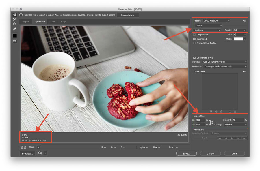 How To Optimize Images For The Web Using Photoshop By Angela Schmidt Design Blog