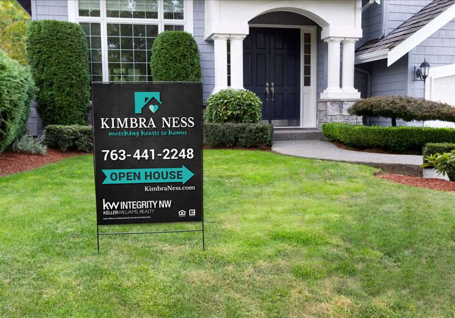 Kimbra Ness Realtor For Sale Sign By Angela Schmidt Design