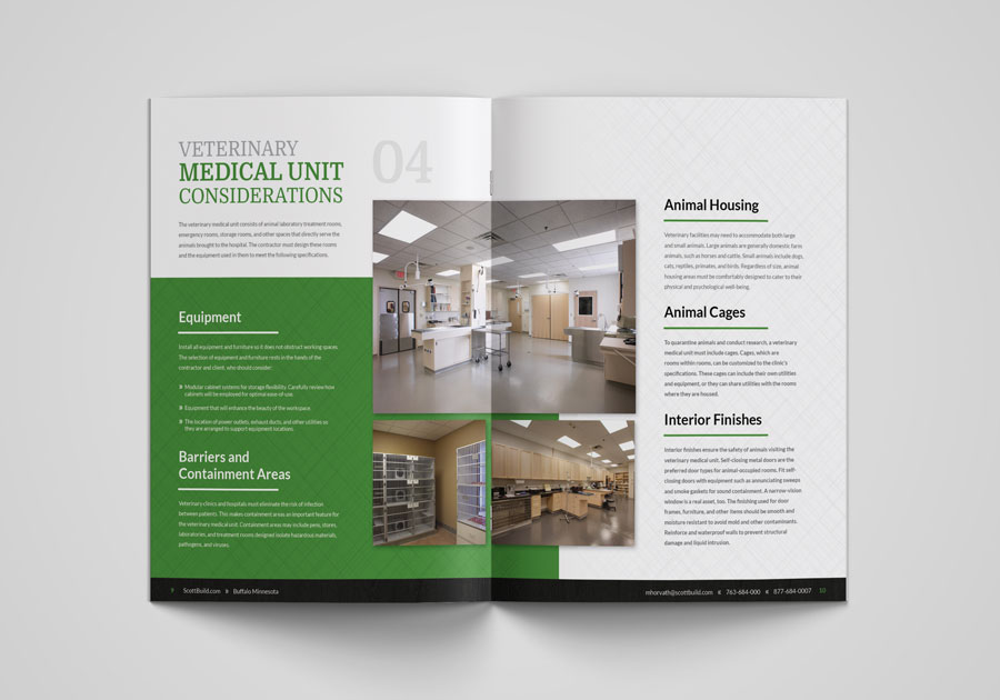 Scott Build Veterinary Booklet Brochure Design 4 By Angela Schmidt Design