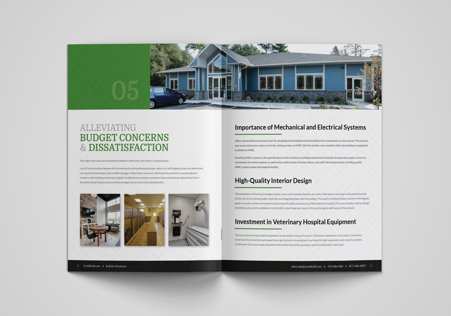 Scott Build Veterinary Booklet Brochure Design 5 By Angela Schmidt Design