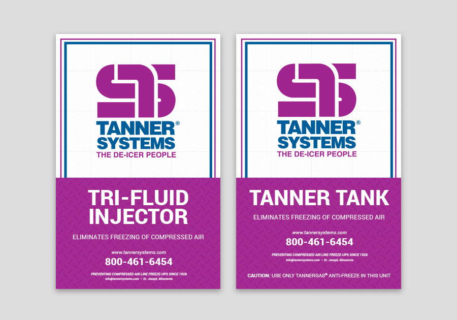 Tanner Systems Tank Label Designs By Angela Schmidt Design