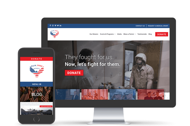 Pain Free Patriots Website Redesign By Angela Schmidt Design 2