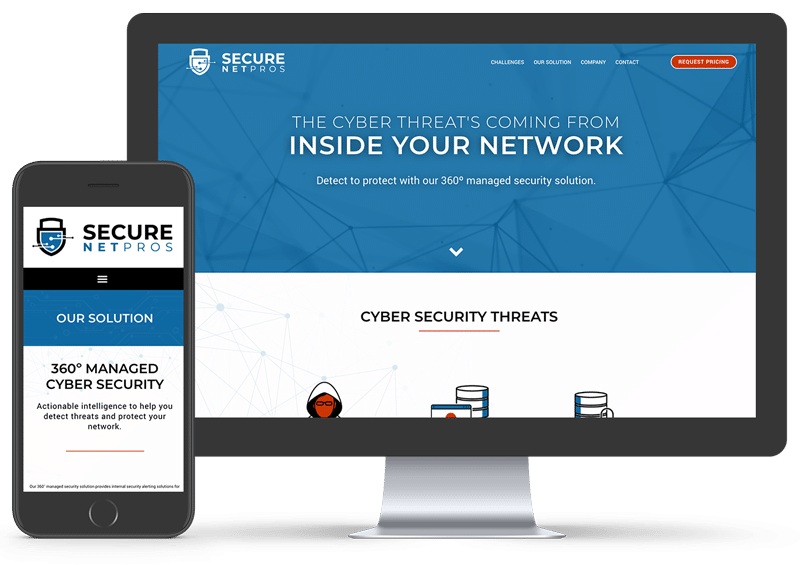 Secure Net Pros Website Design Mockup Angela Schmidt Design